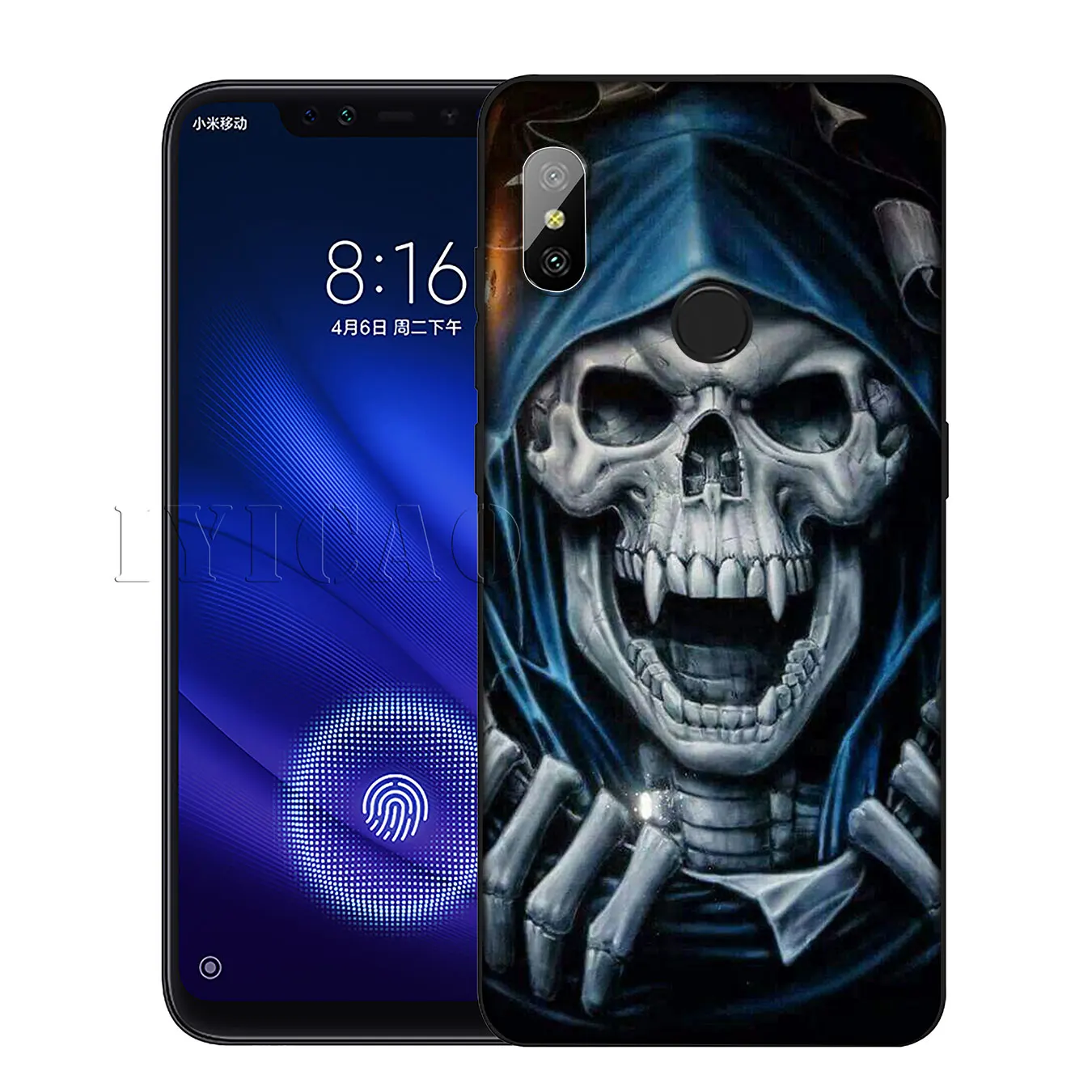 IYICAO Grim смерть с косой Скелет Забавный силиконовый мягкий чехол для Xiaomi Redmi 6A 5A
