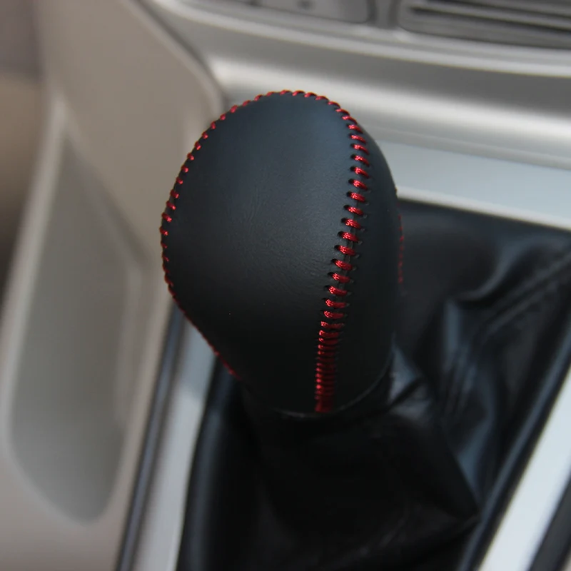 Кожаная ручка переключения передач LS AUTO Genine чехол для Ford Focus MT 2012 автомобильные