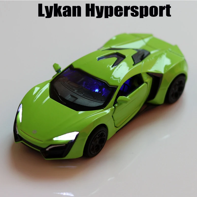 Модели автомобилей 1:36 Масштаб Lykan Hypersport сплав автомобиль игрушки для детей