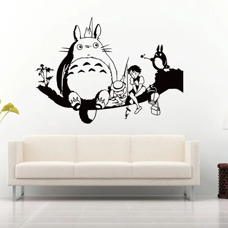 Настенная Наклейка Totoro для детской комнаты Настенный декор художественный