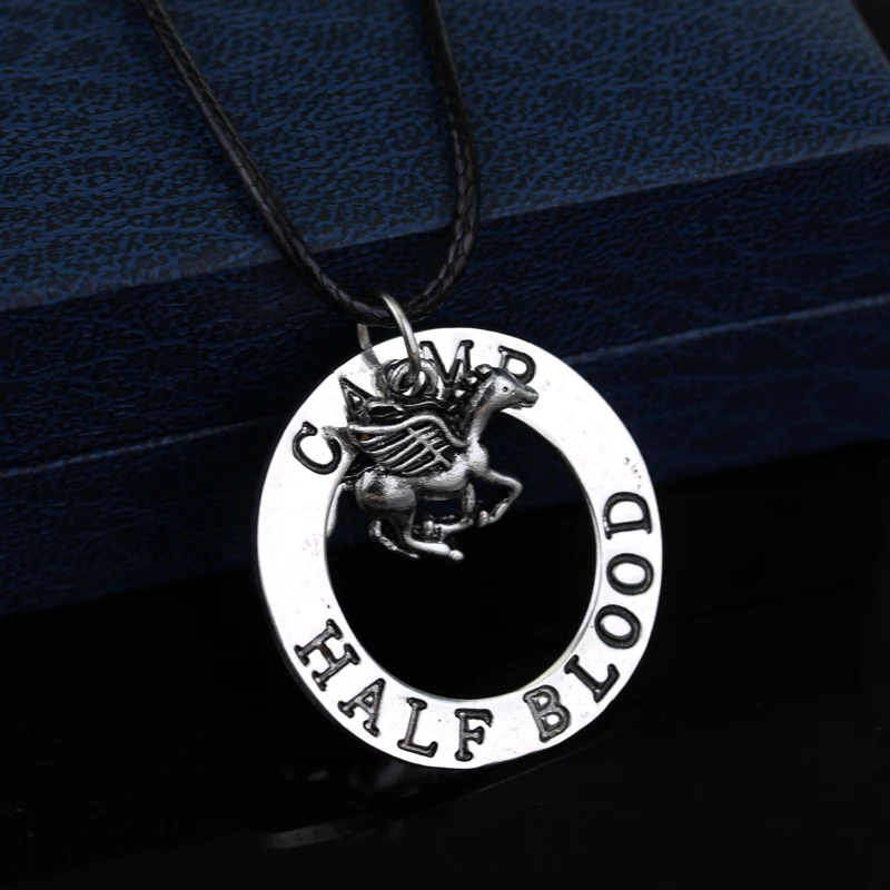 Винтажное многослойное ожерелье Percy Jackson Pegasus подвеска из сплава в виде половины