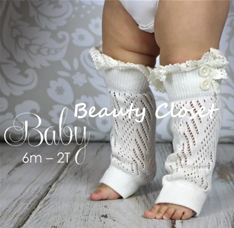 Вязаные Гетры для маленьких девочек Кружевные гетры Обтягивающие леггинсы 10