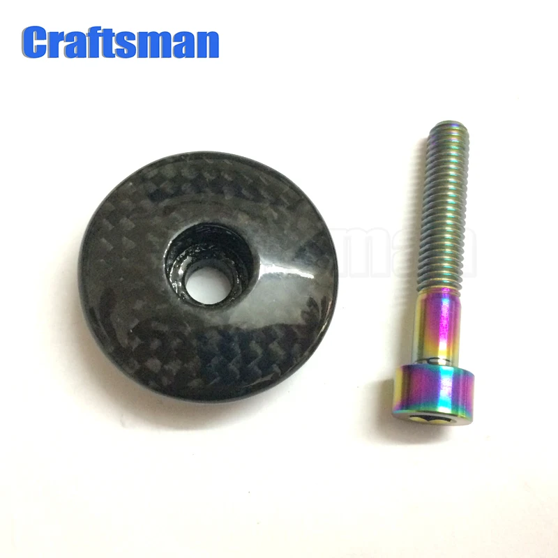 Racing Titanium 1 1/8 &quot3K Углеродное волокно глянцевый дорожный горный велосипед