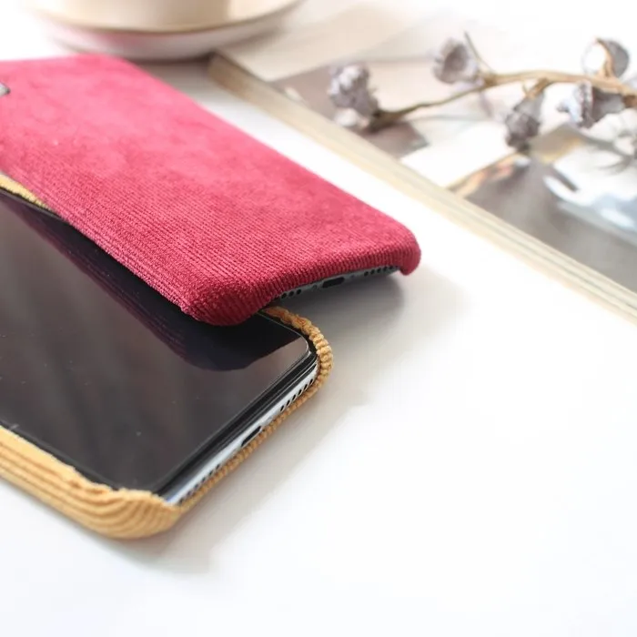 Gimfun зимний однотонный вельветовый тканевый чехол для телефона для Iphone 11 Pro Xs Max XR 7 6s 8 Plus Coque задняя крышка тканевый Мягкий ТПУ чехол