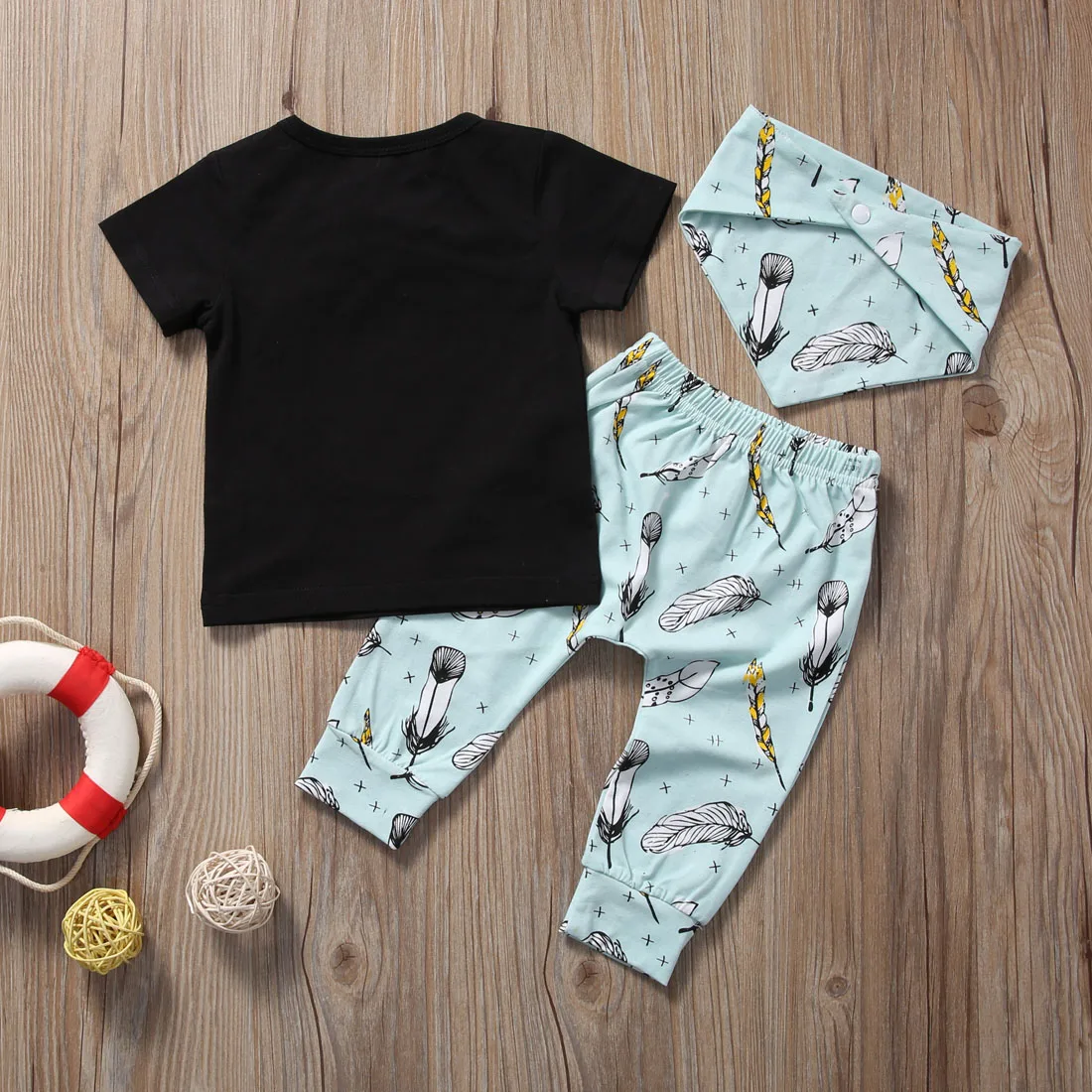 Newborn Infant Baby Boys Girls Clothes Set T-shirt Tops Short Sleeve Pants Cute Outfits Clothing Boy | Детская одежда и обувь