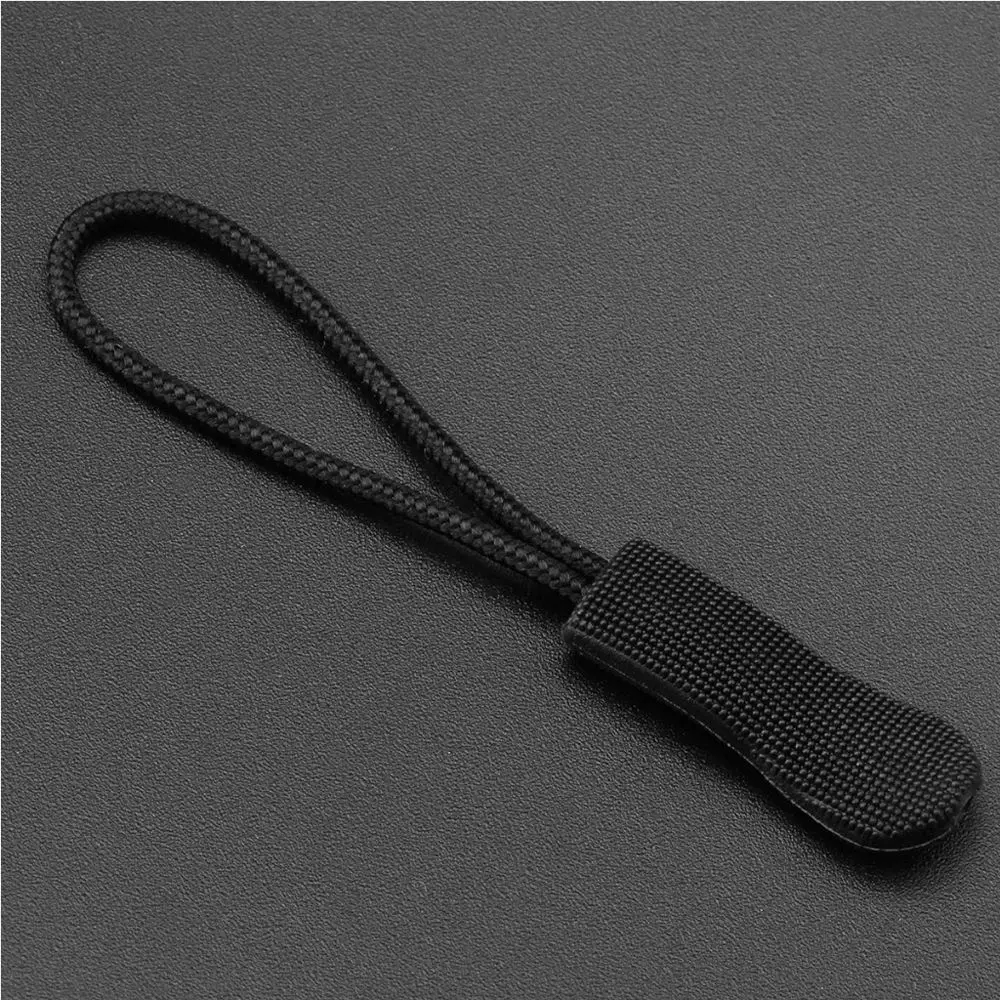 black 20 шт. молния тяга Съемник Конец подходит веревка пластиковая молния Веревка DIY Швейные аксессуары - Цвет: black