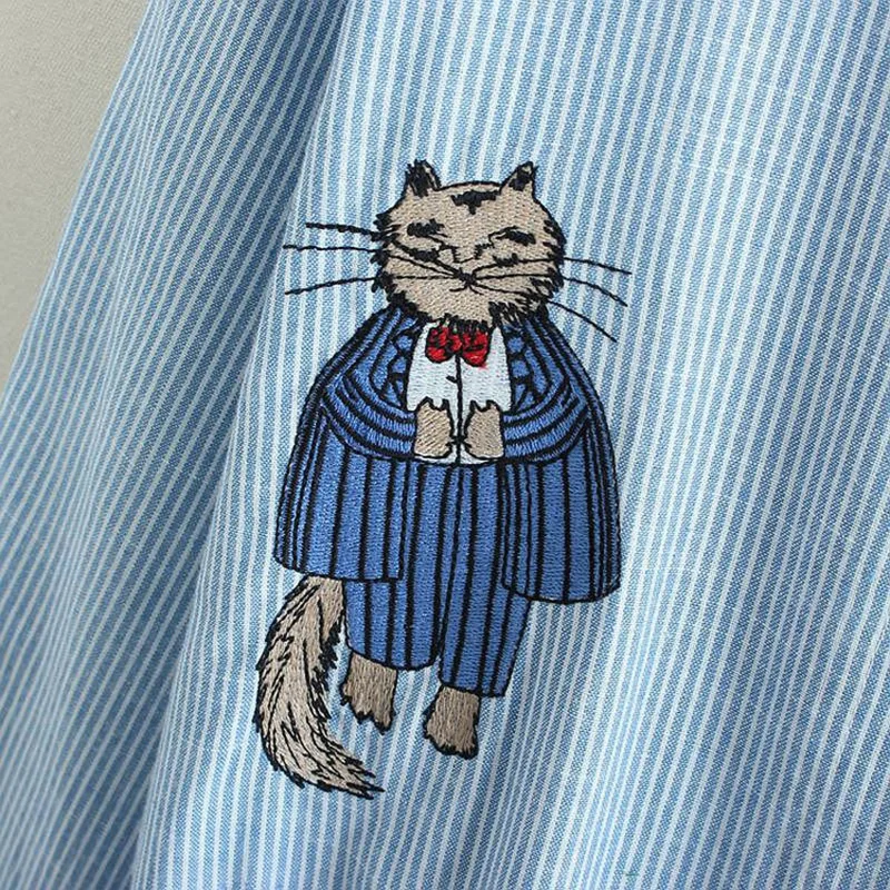 2016 г. весеннее Брендовое платье с длинными рукавами в Вертикальную Полоску для