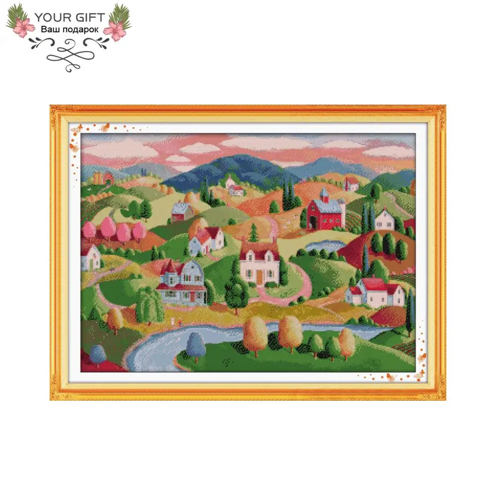 

Домашний декор Joy Sunday для загородного дома F985 14CT 11CT, Набор для вышивки крестиком