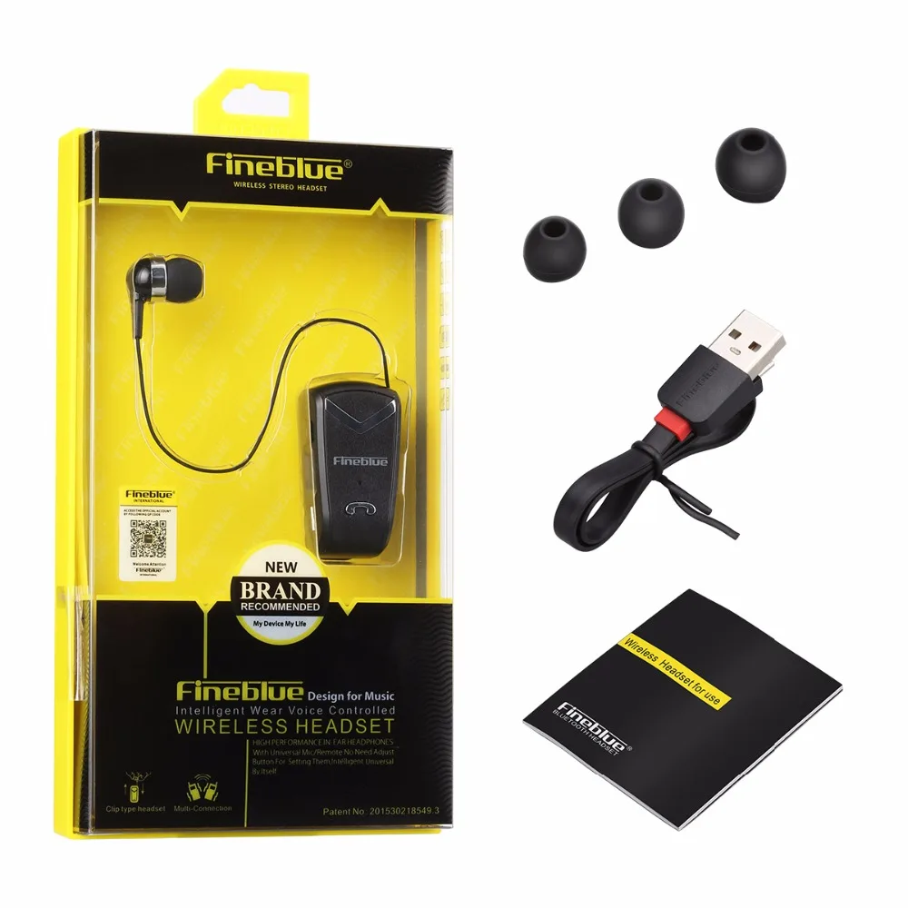 Fineblue F-V2 V2 Беспроводная Bluetooth 4 0 гарнитура спортивный драйвер наушники-вкладыши с