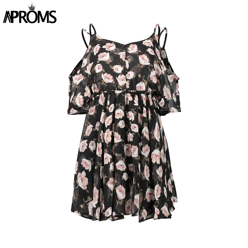 Aproms Vestidos летнее платье с цветочным принтом в стиле бохо, сексуальное элегантное платье с высокой талией, Свободные повседневные платья, женские пляжные вечерние Сарафаны - Цвет: Pattern6