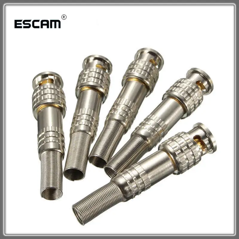 5 шт./лот BNC Мужской Разъем RG 59 для Coaxical Кабель Латунь Конец Обжимной кабель