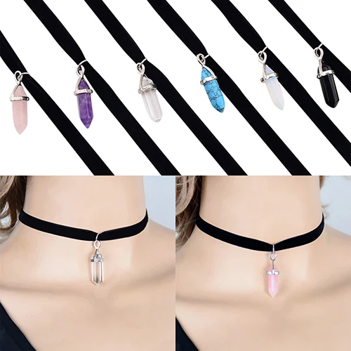 Ожерелье Bluelans женское с подвеской в виде ромб черное ожерелье панк стиле|collar
