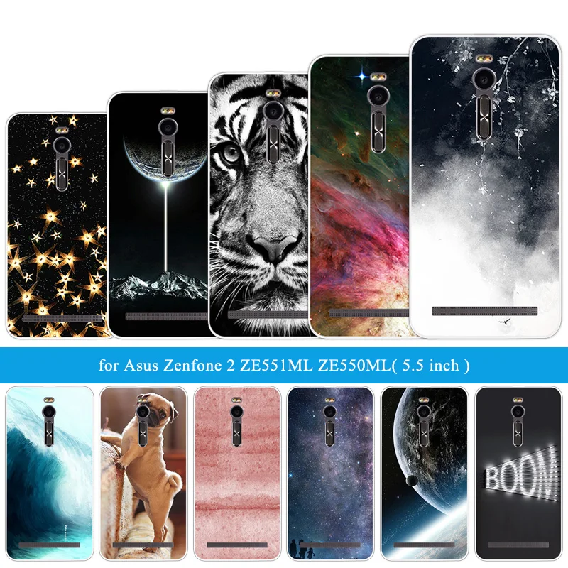 Силиконовый чехол для Asus Zenfone 2 ZE551ML задняя крышка Funda ZE550ML Ze551ml прозрачный с