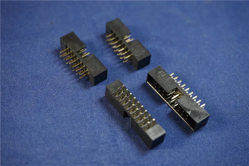 1000 шт 0 079 &quot2 мм PCB IDC Box Header 6 8 10 12 14 16 18 20 24 26 30 34 40 50 60 Pin сквозное отверстие