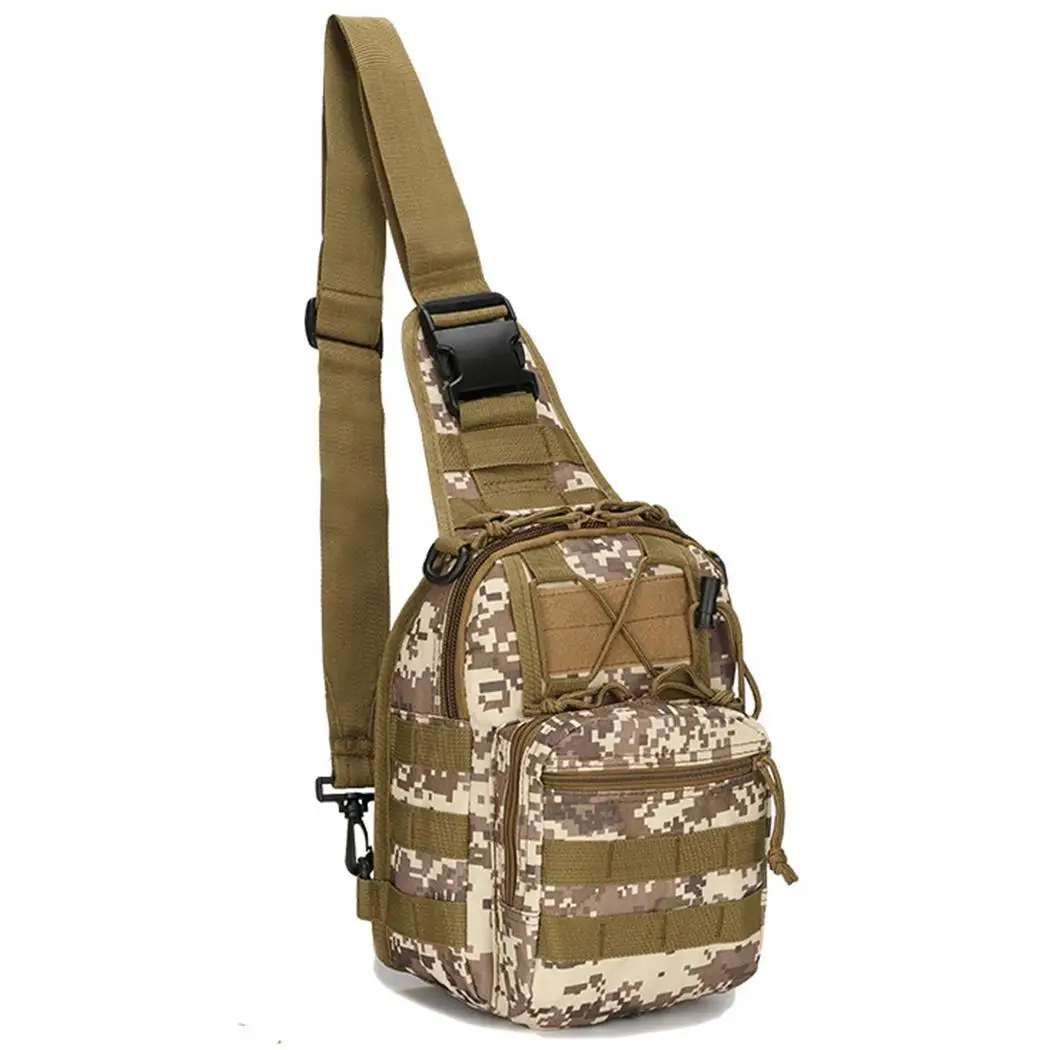 Men Casual Adjustable Print Zipper Riding 1 Shoulder Main Bag Front Pocket Handbag | Спорт и развлечения