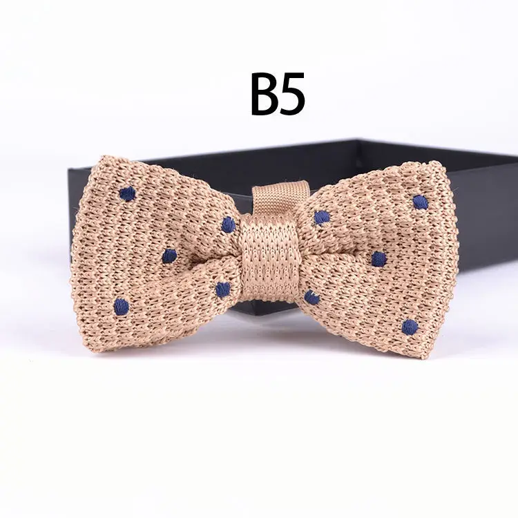 Модные мужские свадебные вечерние вязаные галстуки бабочки высокого качества