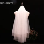 В наличии вуаль, короткая вуаль, недорогие свадебные аксессуары, свадебная вуаль Welon veu de noiva 2021, шаль, свадебные аксессуары, brautschleier