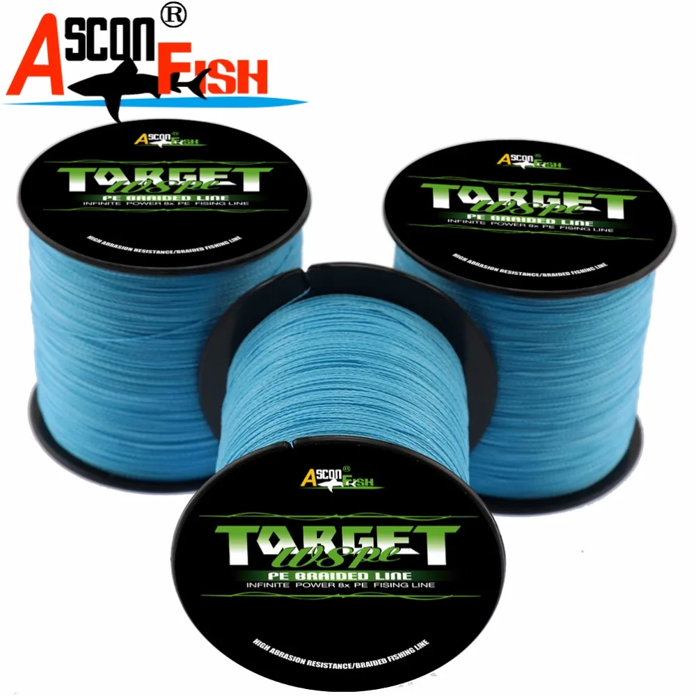 Рыболовная плетеная леска Ascon 8 нитей 1500 м|fishing braid|fishing lines 8fishing line strands |