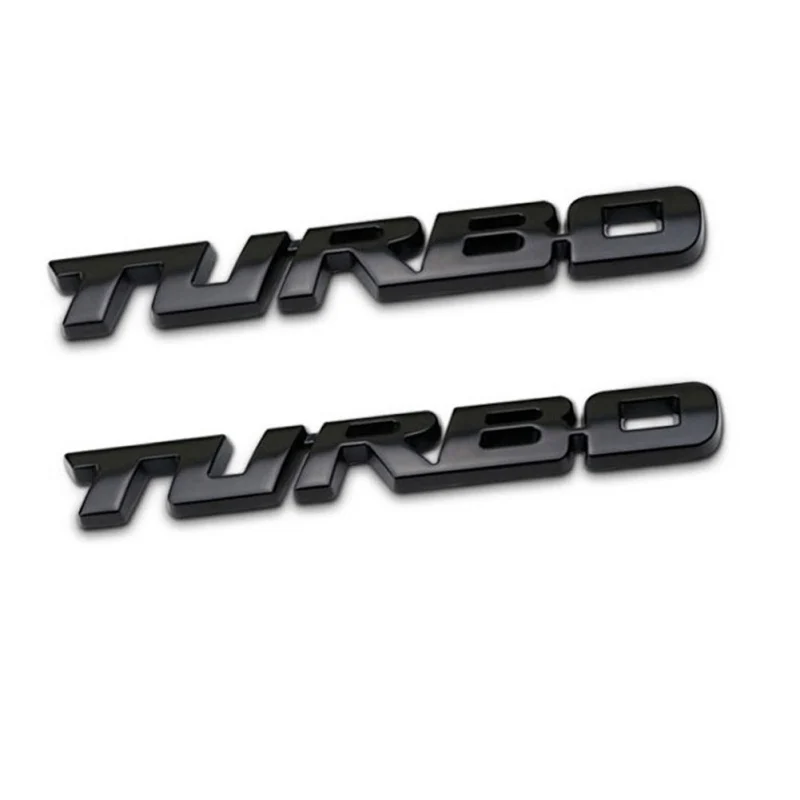 3D Автомобильная Наклейка металлическая эмблема турбо задний значок задней двери