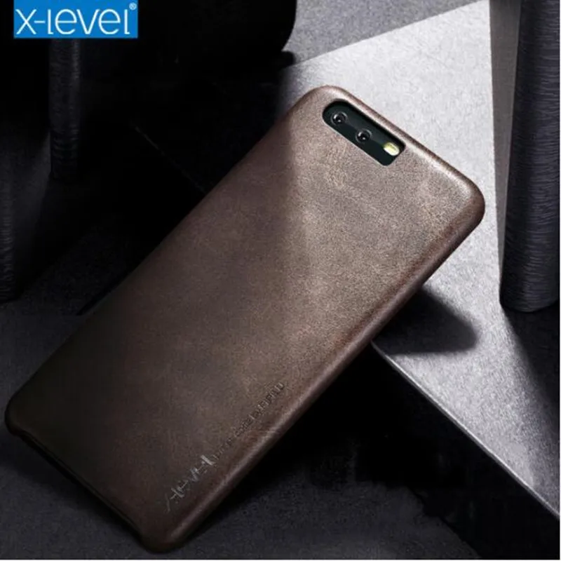 P10 чехол X-Level из искусственной кожи для телефона Huawei Plus ультратонкий винтажный