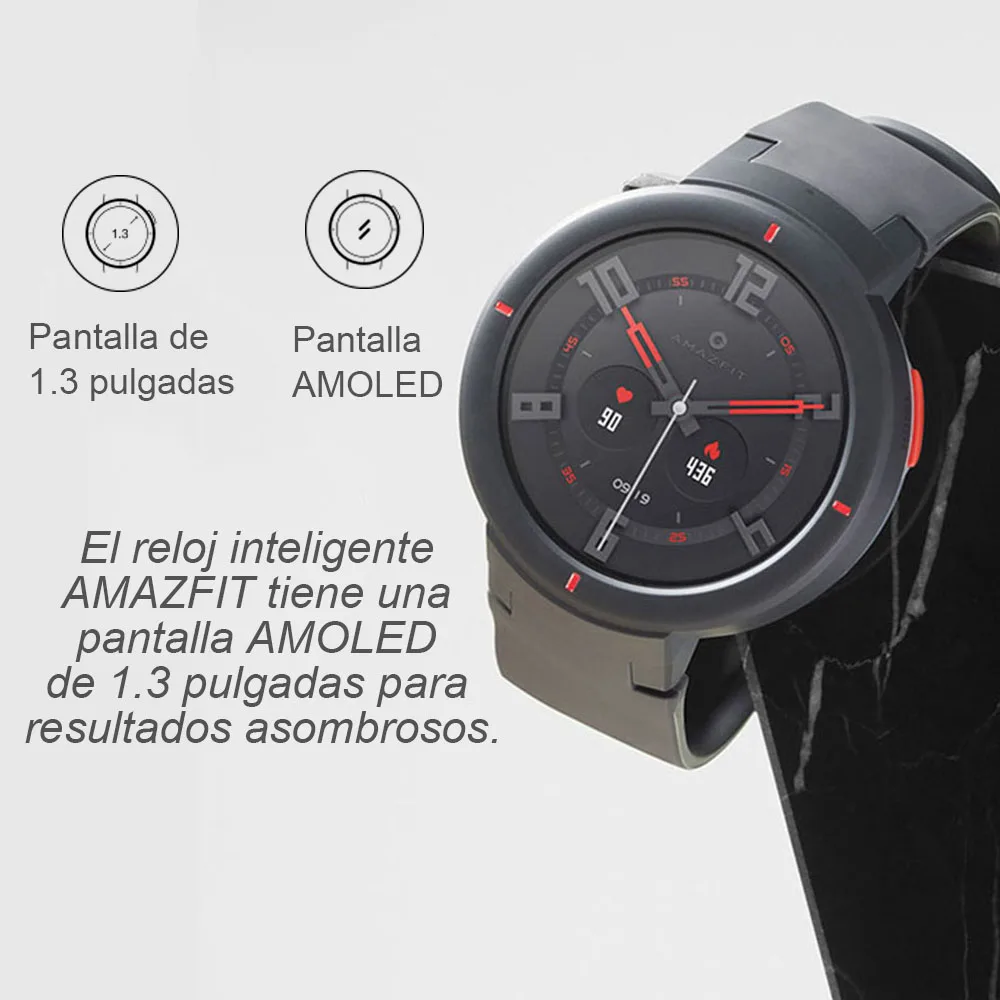 Смарт часы Amazfit Verge мужские спортивные водонепроницаемые с трекером
