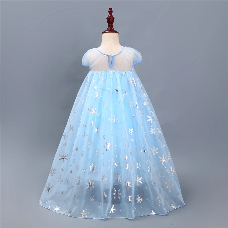 DAYLEBABY Girls Dress Elsa Party Vestidos Cosplay Girl Clothing Anna Snow Queen Print Birthday Princess Kids Costume | Детская одежда и