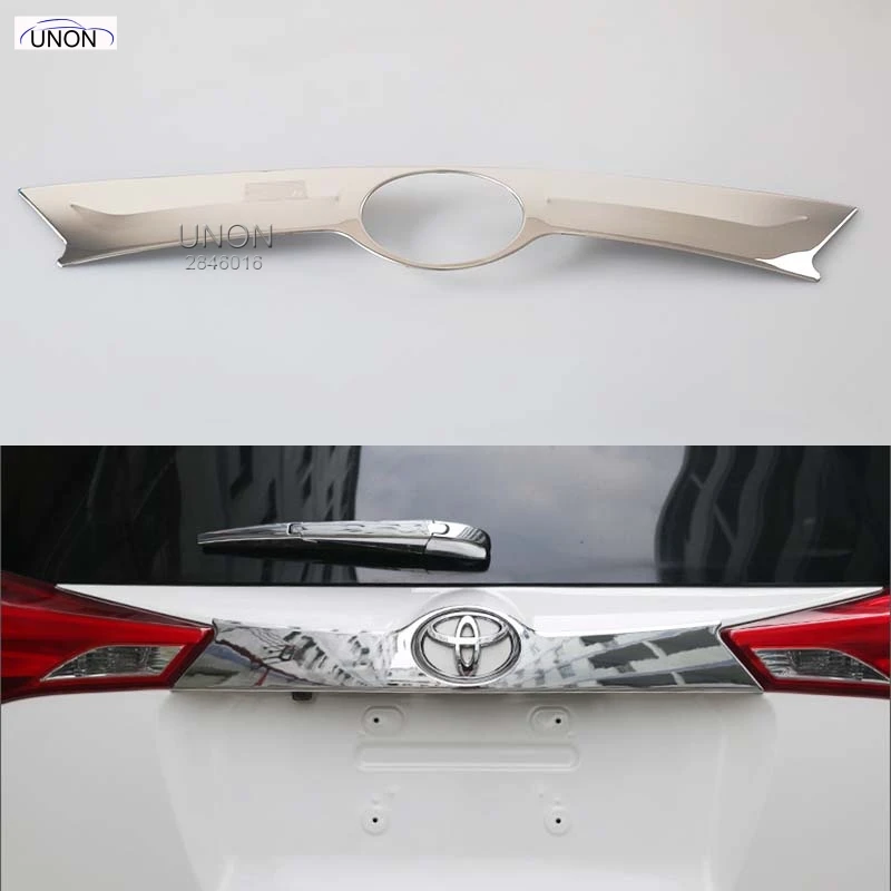 Hottop 1 шт. хромированная крышка багажника для Toyota Rav4 2013 2014|trim cover|trunk lid trimtoyota rav4 |