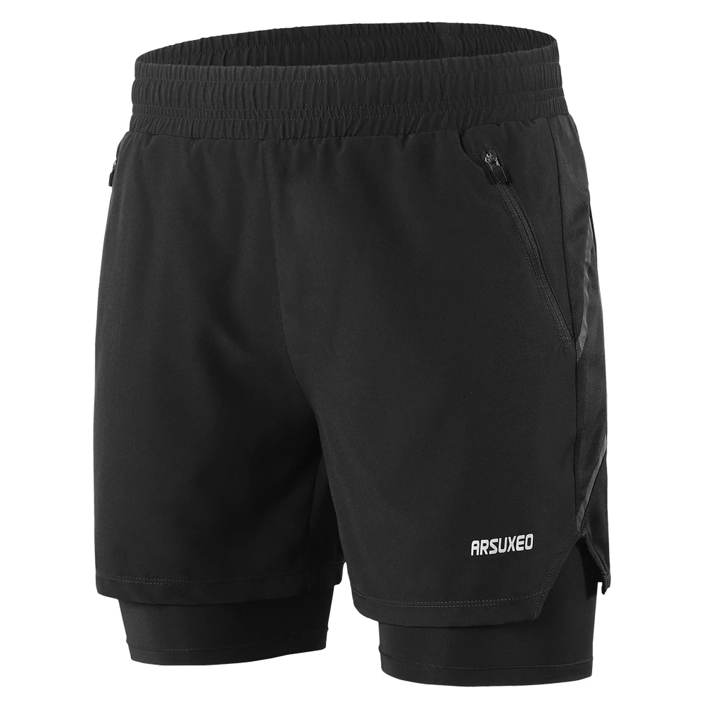 lixada 2 in 1 Running Shorts Quick Drying Breathable Active Training Exercise Jogging Marathon MTB Men Cycling mtb shorts | Спорт и