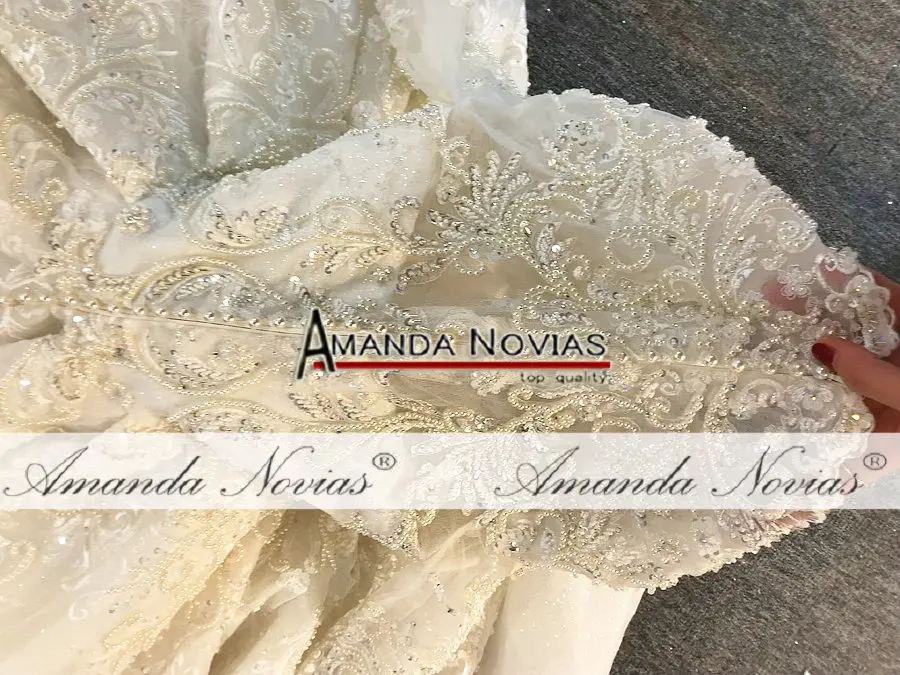 Robe de soiree свадебное платье свадебное платье с бисером ручной работы настоящая работа