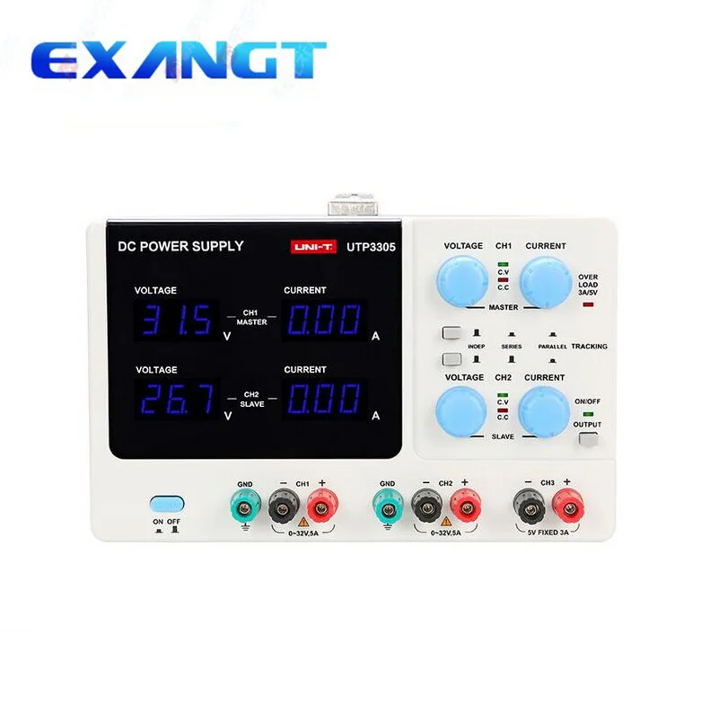 UNI-T UTP3305 Многоканальная система линейного DC Питание 32V 5A цифровой импульсный источник Мощность для телефона компьютера ремонтная мастерская