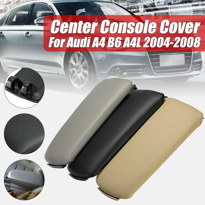 Пластиковая крышка подлокотника центральной консоли для Audi A4 2003-2005 B7 2002-2007 4 двери черный серый бежевый