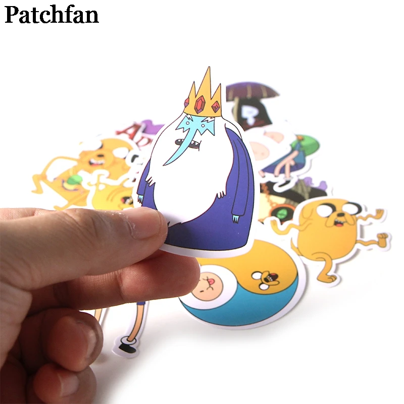 Patchfan 17 шт. креативные значки Adventur time DIY декоративные наклейки мультяшный стиль для DIY ПК стены телефон Скрапбукинг альбом A2087