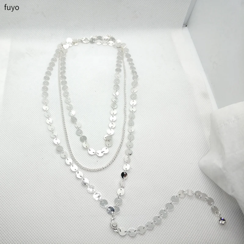 Ожерелье-чокер женское многослойное с блестками и кисточками стразы | Украшения