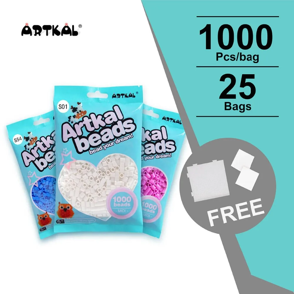 1000 Artkal® MIDI S 5,0 mm Deer Perlen Steckperlen Beads Bügelperlen Ironbeads 