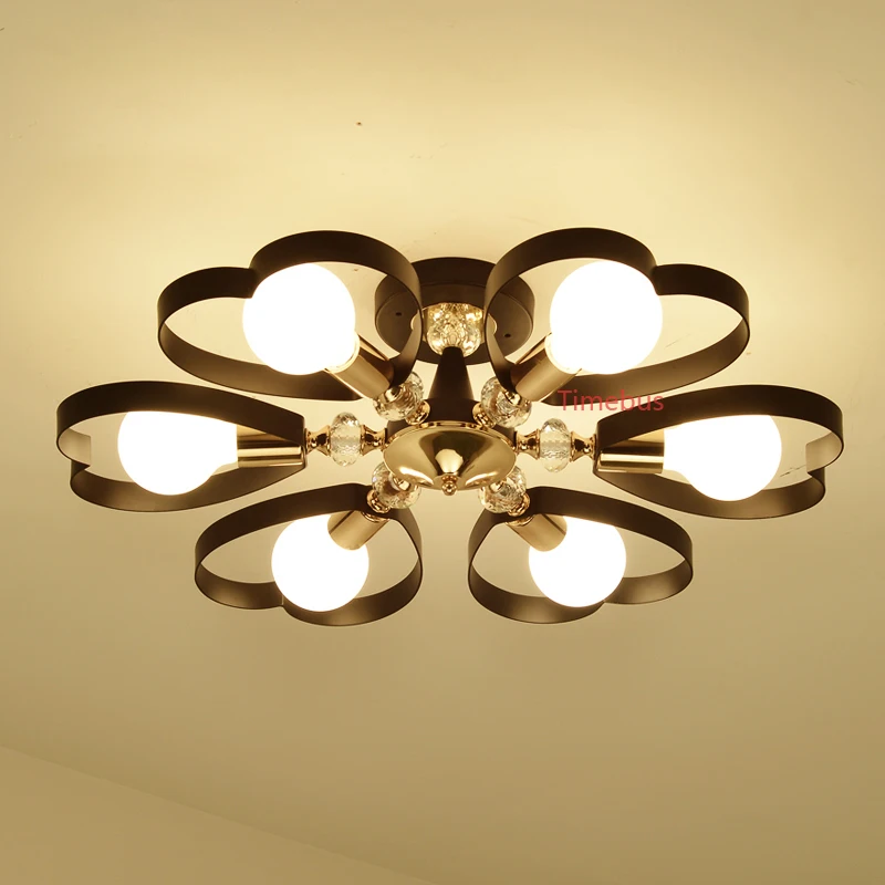 Новинка потолочный светильник в форме сердца для столовой спальни деревенский