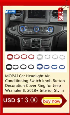 MOPAI Автомобильный руль декоративная накладка для Jeep Wrangler/Cherokee/Compass/Патриот/Grand Cherokee/Renegade аксессуары
