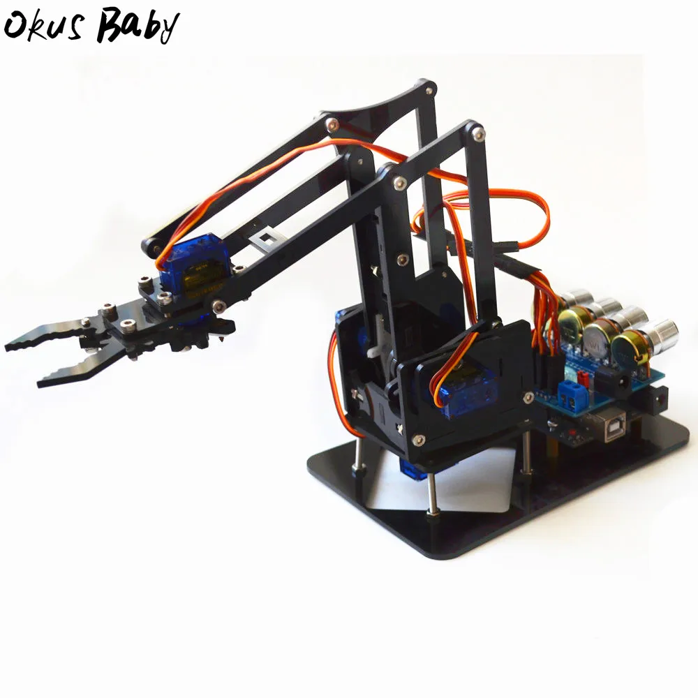 2021 новый акриловый самодельный робот рычаг arduino в комплекте 4DOF игрушки