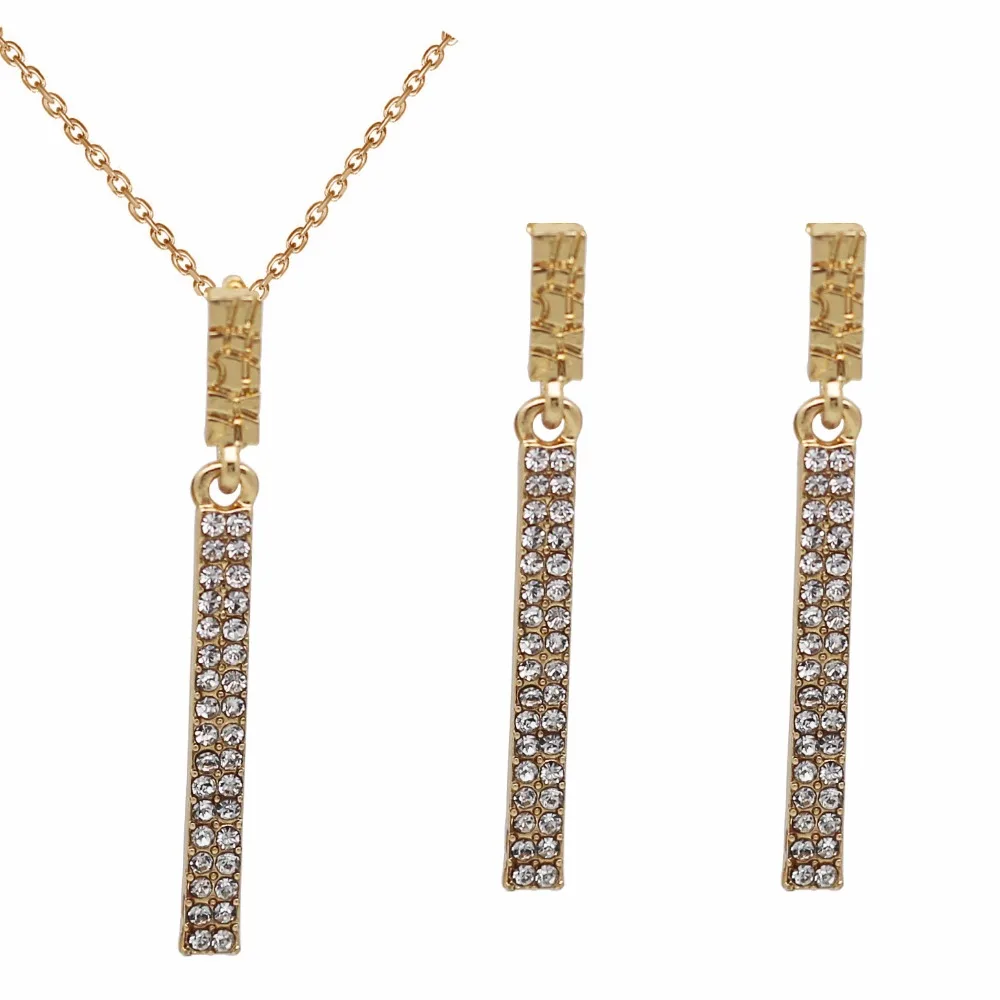 AAAA + стразы качественное квадратное прямоугольное золотое ожерелье с подвеской