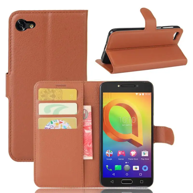 Новый Роскошный кошелек искусственная кожа флип чехол для смартфона Alcatel A3 Стенд