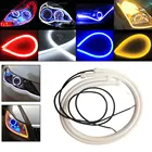 Ультратонкая светодиодная лента 4560 см, универсальная гибкая направляющая в виде трубки для дневных ходовых огсветильник, с боковым сигналом, 2 шт.