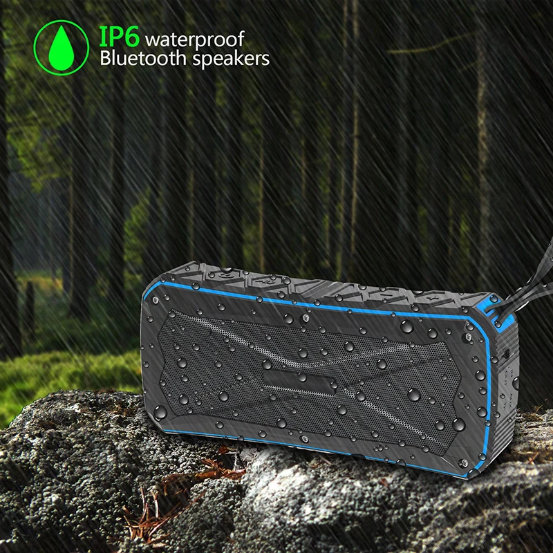 Samtronic S610 портативный IP65 Водонепроницаемый Bluetooth динамик сабвуфер Мини