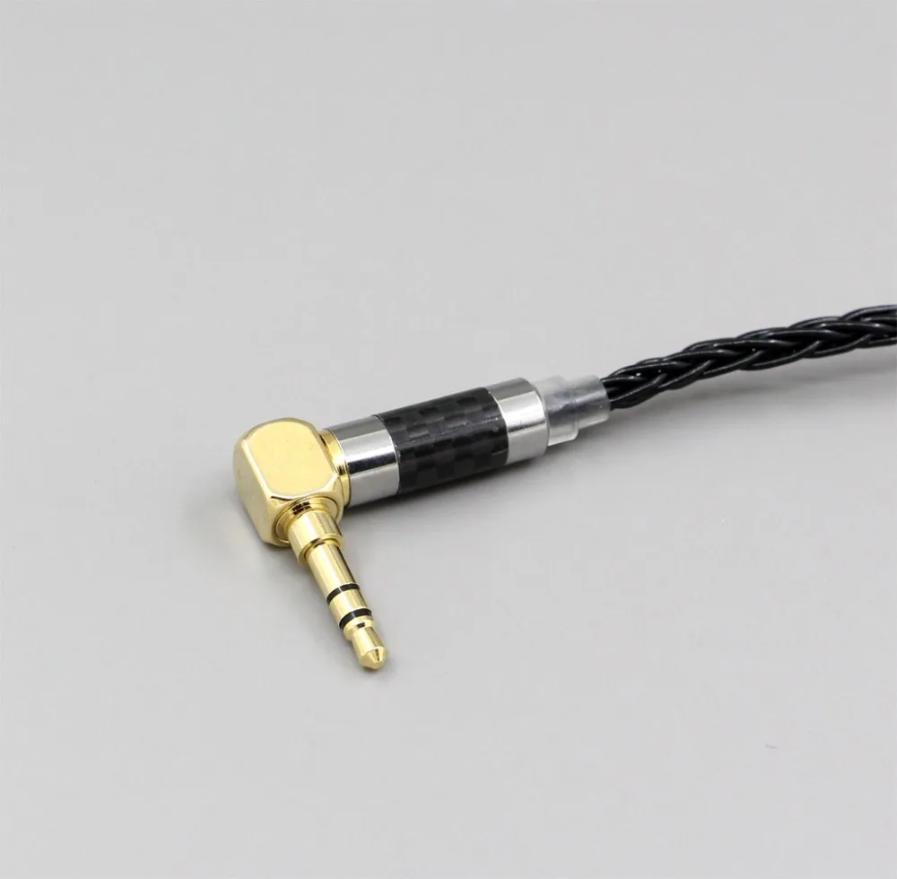 LN006355 XLR сбалансированный 3,5 мм 2,5 мм 8 ядер посеребренный кабель для наушников для Sennheiser IE40 Pro