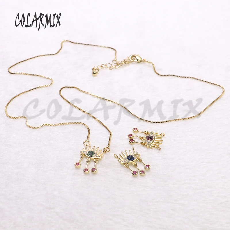 6Pcs High quality pendant Eye shape crystal necklace jewelry Necklace gift for lady wholesale | Украшения и аксессуары