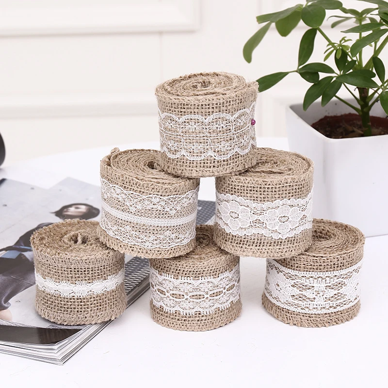 5 см льняные инкрустированные кружевные свадебные украшения DIY аксессуары для