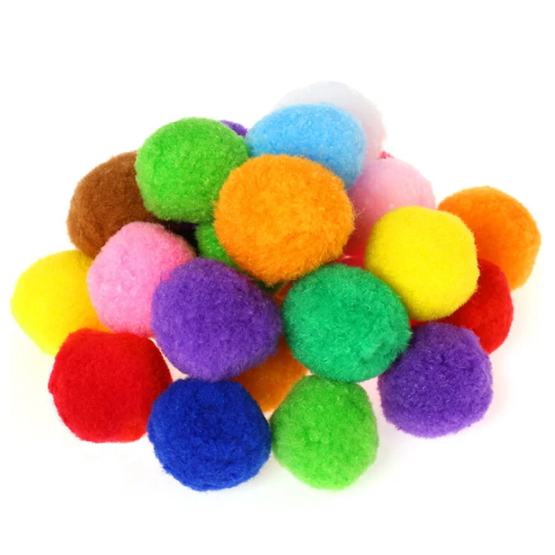 16 шт. 50 мм Мини пышная Нижняя Pom Poms помпонами ручной работы для детей игрушки