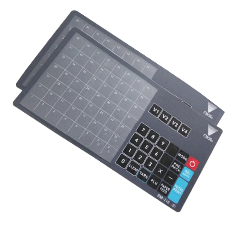 5pcs/lot Keyboard Film For Digi SM-110 SM-110P SM-110P SM110 New Electronic Scale Printer Keyboard Skin
