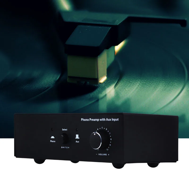 Phono Turntable Preamp Signal Amplifier Prephonograph with Auxiliary Input Volume Control XJ66 | Электроника