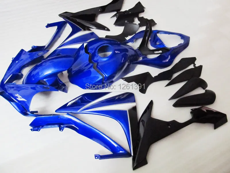 

Injection mold Blue black fairing kit for 07 08 YZFR1 YZF-R1 YZF1000 R1 07 08 YZFR1 2007 2008 #112 fairing parts