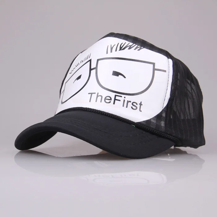 Милые летние сетчатые дышащие шляпы с буквенным принтом для мужчин и женщин