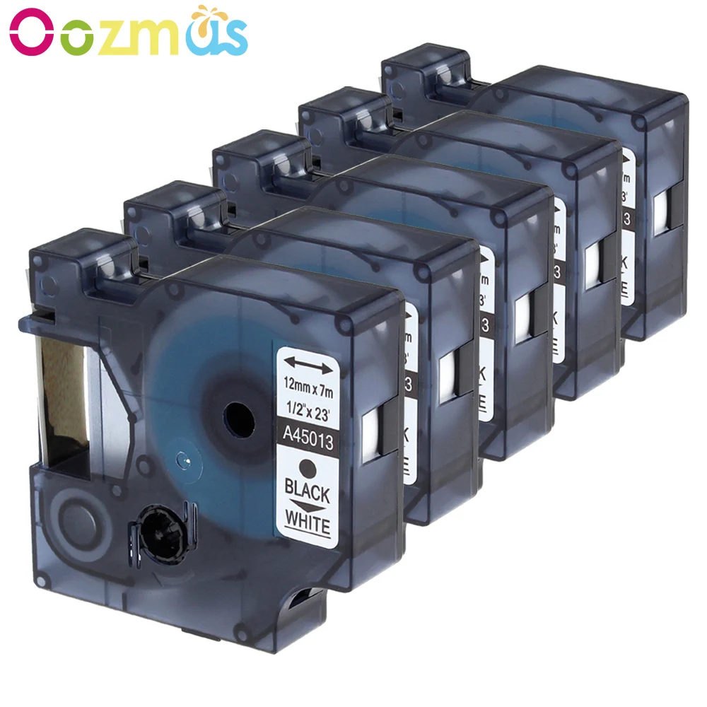 Oozmas многоцветная лента 45013 45010 45018 45021 45023 45024 совместимая 12 мм для Dymo D1 этикетки LM160